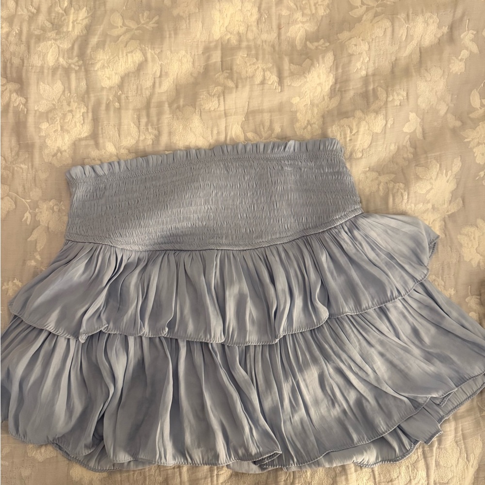 Light Blue Ruffled Skirt